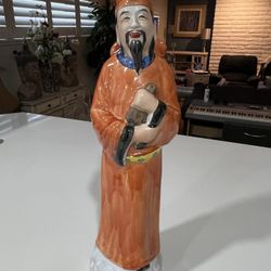 Vintage Chinese Figurine In Excellent Condition /approximately 15 inches tall