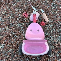 Girls Pink Radio Fliyer Tricycle 
