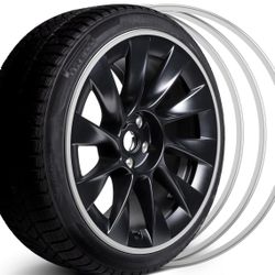 Automotive Alloy Wheel Rim Protector - Covering The Entire Rim of The Wheel hub - Strips for Curb Rash Prevention - Set of 4 Rim Protector Easy to Ins