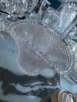 Clear Cut Crystal Glass Vase