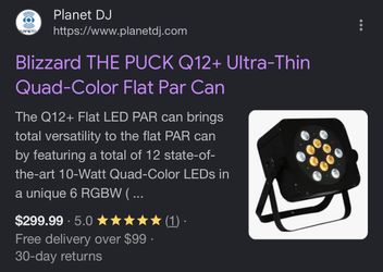 Blizzard lighting puck q12+