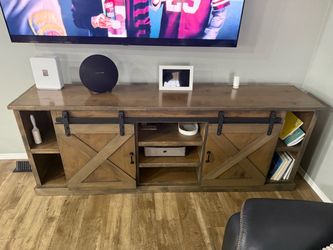 Custom Solid wood TV stand. Very good condition.