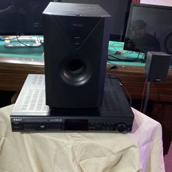 TEAC HOME THEATER SUSTEM LIKE NEW  Heavy And All Metal Build 