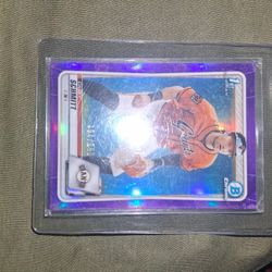 2020 Bowman Draft - Casey Schmitt #BD-129 Purple Border /250 (RC)