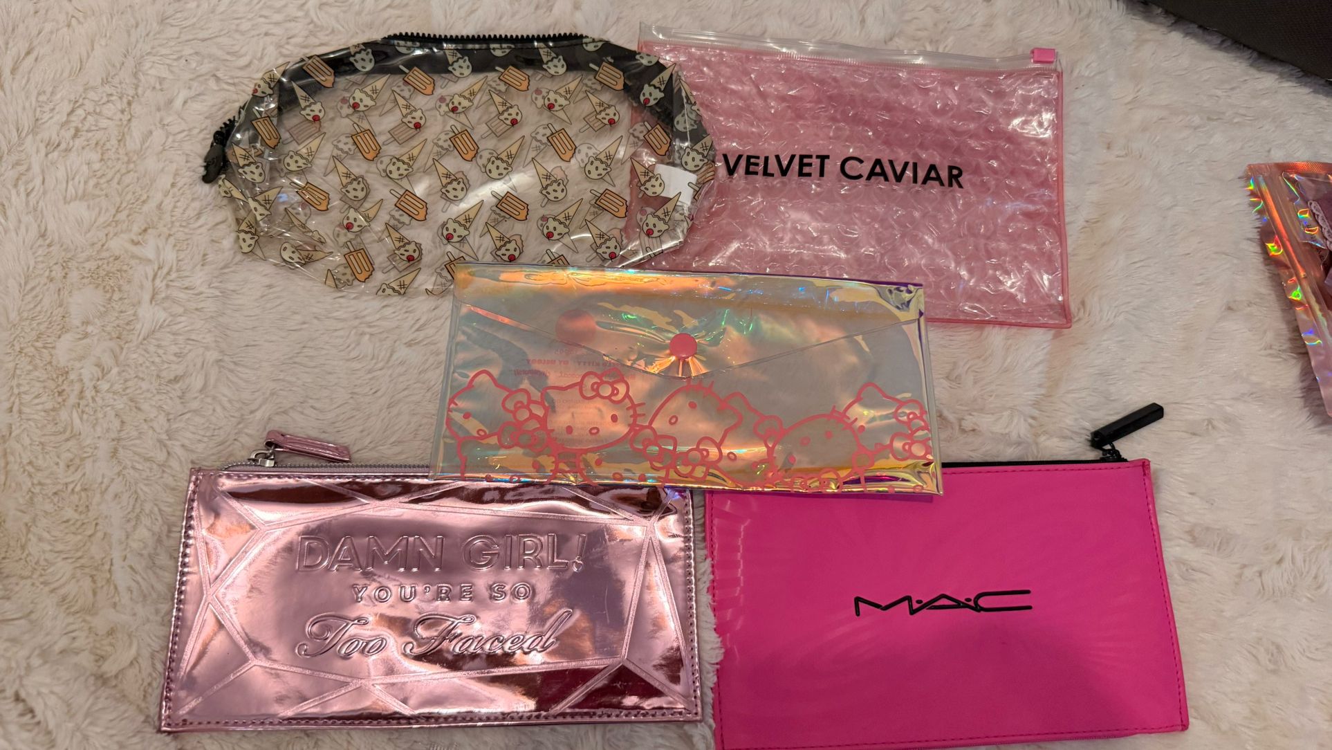 COSMETIC BAGS TOOFACED MAC HK