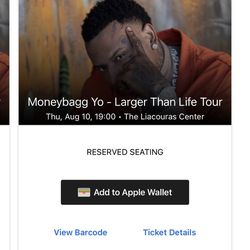 2 tickets to Moneybagg Yo