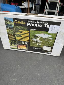 Picnic Table Foldable Aluminum Brand New
