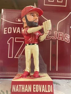 2026 Nathan Eovaldi Texas Rangers Bobblehead RED City Connect