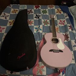 Purple Alvarez Guitar.