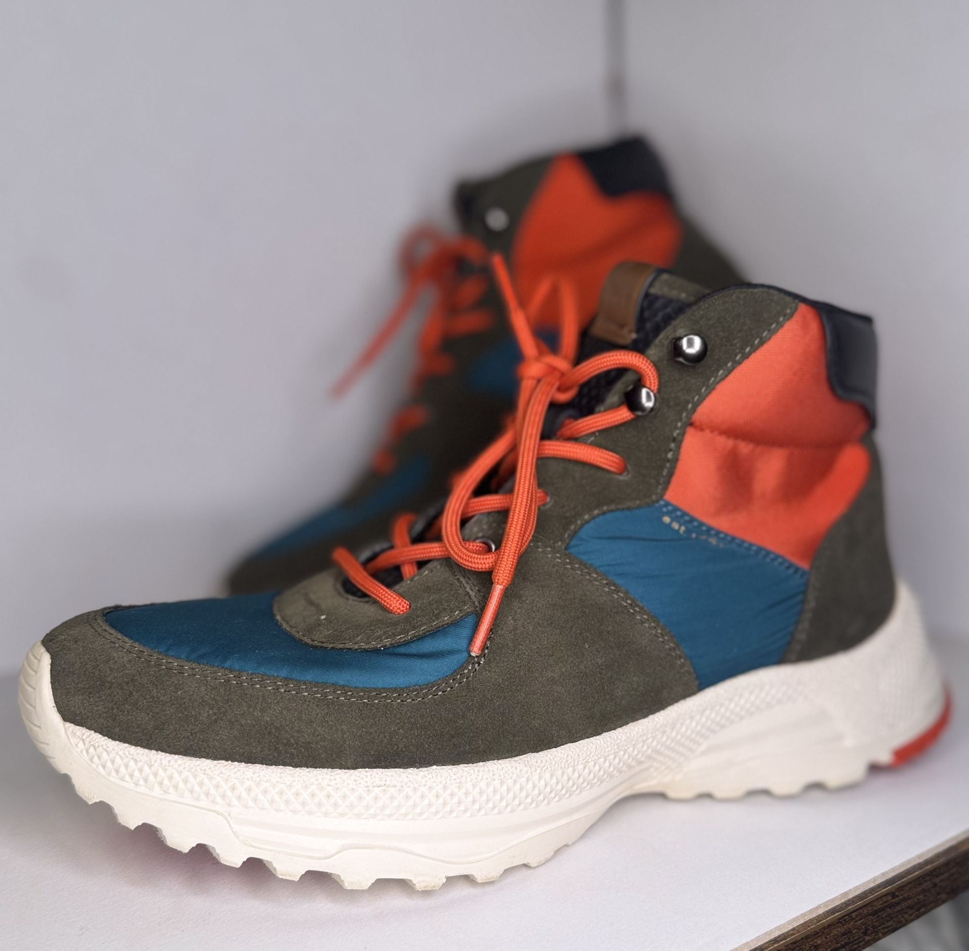 Coach G4149 Suede Nylon Mesh Leather Hiker Boot Shoes US Men Size 10 New w/o Box