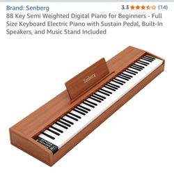 Piano Like New Keyboard Senberg 88 Keys 