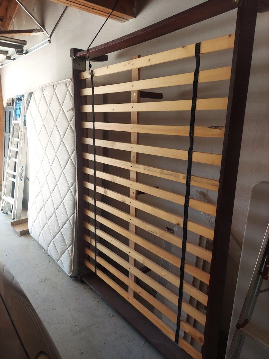 Full-size bedframe with a high-quality mattress