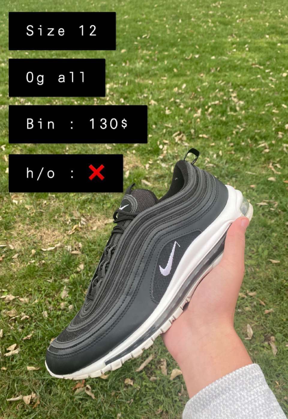 Nike Air Max 97 Black and White