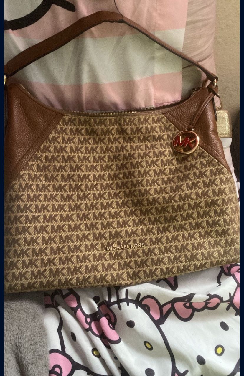 Michael Kors Brown Big Shoulder Bah