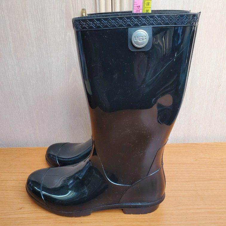 New UGG Women´s Size 10 B 14 Inch High Black Rain...