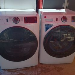 GE Smart Wash Odor Control Washer And Electric Dryer 