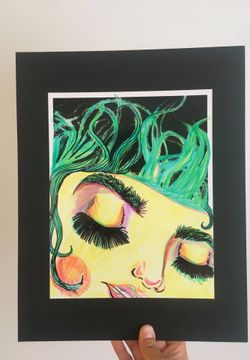 Original drawing on photo paper