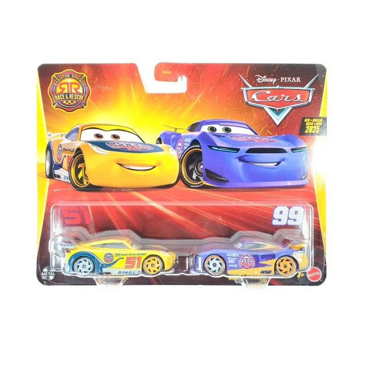 NEW Mattel Disney Pixar Cars RACE AND RESCUE Cruz Ramirez & Danny Swervez 2-Pack
