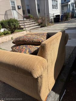Big comfy chair with pillows