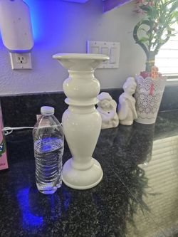 White candle holder