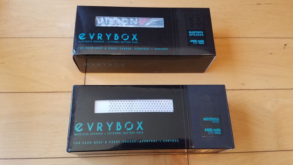 Evrybox Bluetooth speaker and external battery pack (1 available) - BRAND NEW! - in Santa Monica