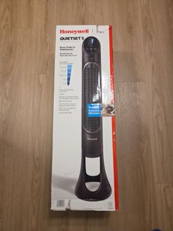 Honeywell 40" Black Quiet Set Oscillating Tower Fan with Remote
