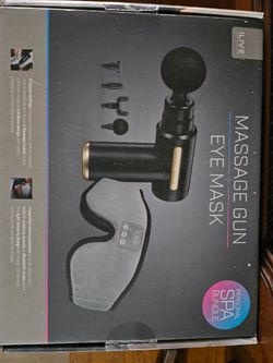 iLive Massage Gun + Eye Mask Personal Spa Bundle