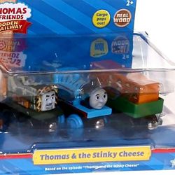 Thomas & Friends Wooden Railway, Thomas & The Stinky Cheese Set (In Original Box)!
