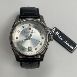 NEW Tonino Lamborghini EN035DL.102 Watch Silver Face 11 Diamonds Stainless Dress