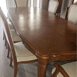 Vintage Teakwood Dining Room Table 