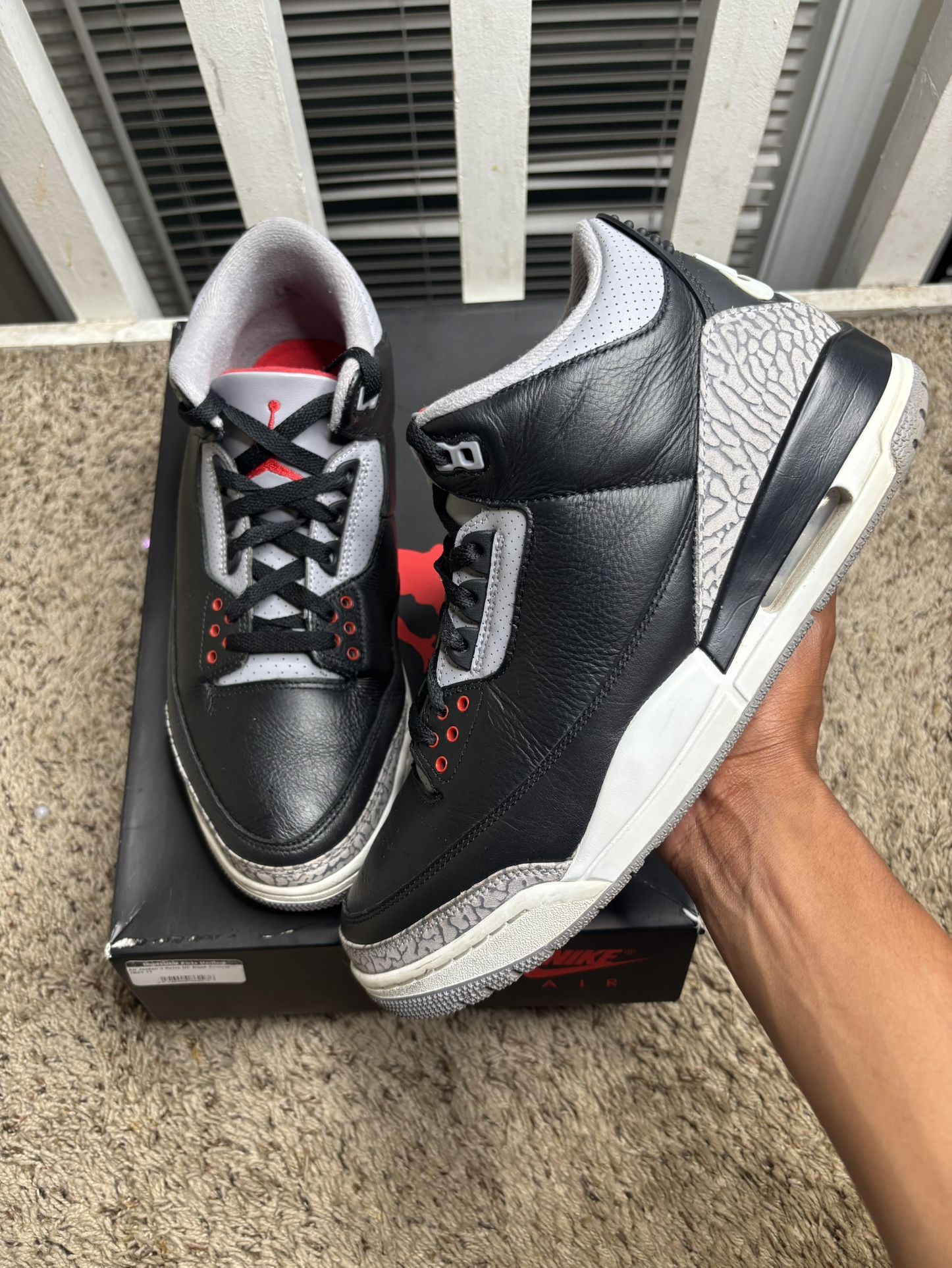 2024 Air Jordan 3 Retro OG Black Cement Reimagined 