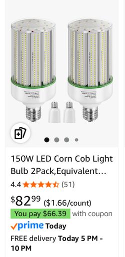 2 LED Corn Cob Lights