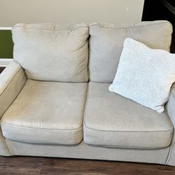 Beige Love Seat & Sofa Set