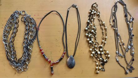 Vintage costume jewelry necklaces