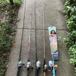 $17 each Fishing rod and reel combos.  Combination.