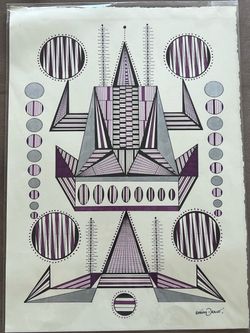 Roman Draco Original Geometric Art Drawing