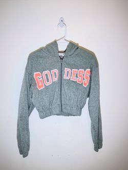 Women's Cropped Zip-Up Hoodie "Goddess" BUY NOW!