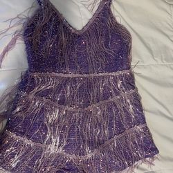 Fringe/ sequence romper