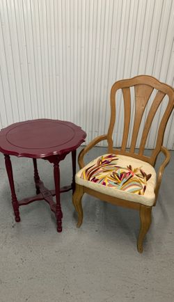 Missoni chair and matching table. 2 shams, bedspread, sheet set