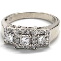 Ladies Diamond/14K White Gold Engagement Ring