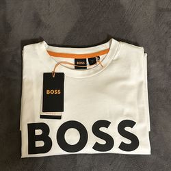 Hugo Boss Men White T-Shirt