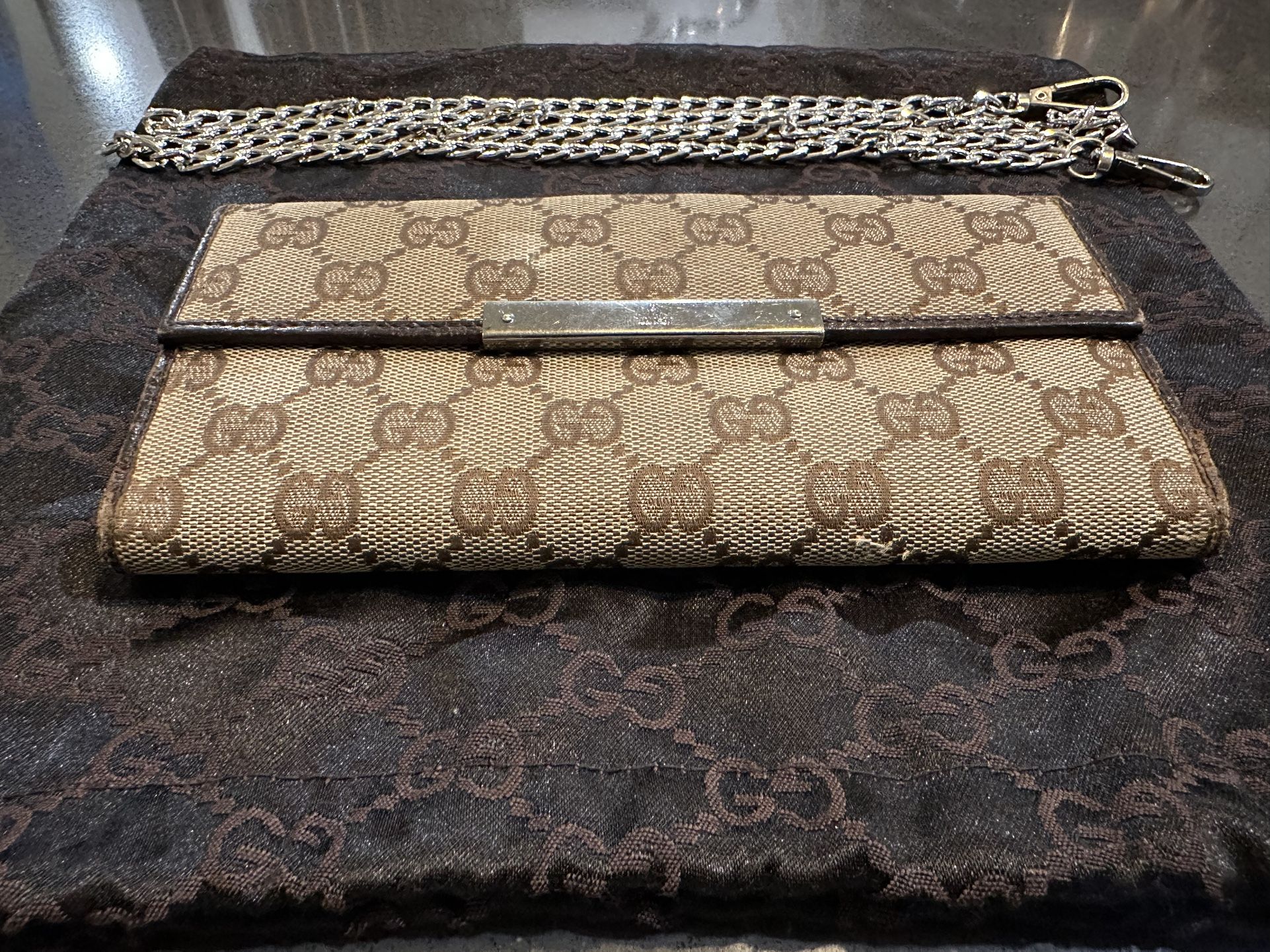 Vintage Gucci Long Wallet 100% Authentic
