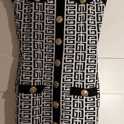 Black And White Abstract Pattern Dress