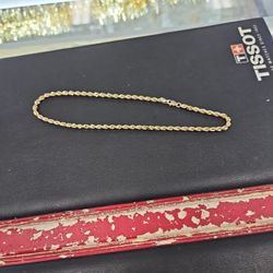 18kgold Bracelet Set With A Rose And Diamonds