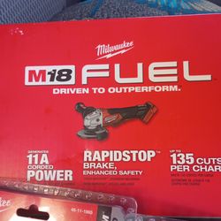 Milwaukee grinder & batteries