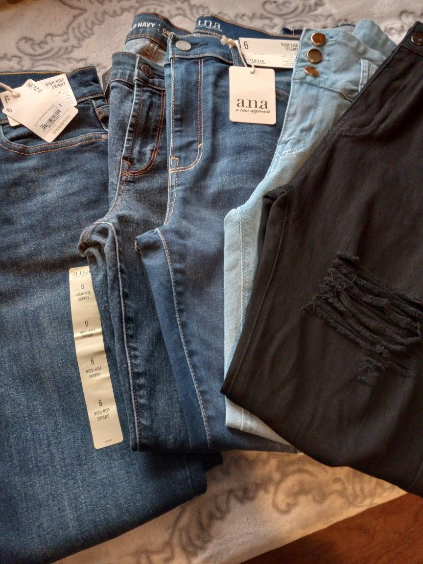 Stretch Jeans Med Size 6 New Condition