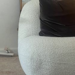 Large Swivel Accent Cream Chair