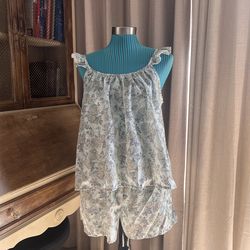 Women floral pj 2 piece