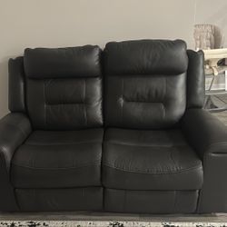 Leather Sofa Power Recliner (Ashley)