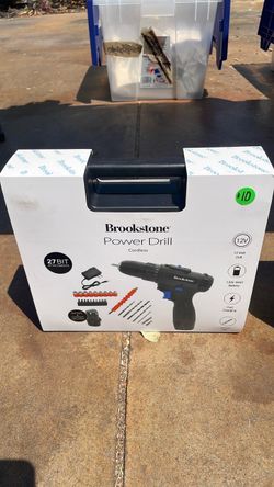 New Brookstone power drill cordless set